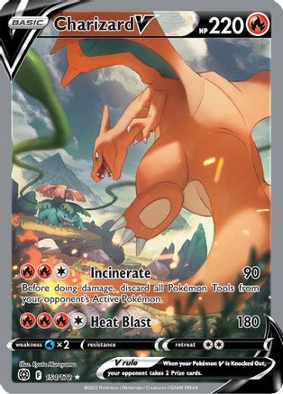 Charizard V (Alternate Full Art) 154/172 [SWSH09 Brilliant Stars]  - Holofoil