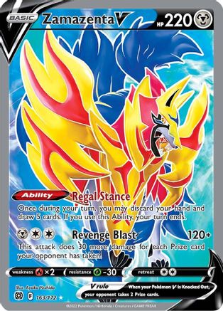 Zamazenta V (Full Art) 163/172 [SWSH09 Brilliant Stars]  - Holofoil