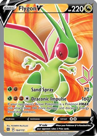 Flygon V (Full Art) 164/172 [SWSH09 Brilliant Stars]  - Holofoil