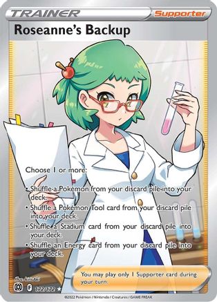 Roseanne's Backup (Full Art) 172/172 [SWSH09 Brilliant Stars]  - Holofoil