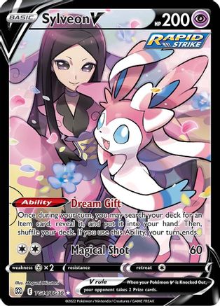 Sylveon V TG14/TG30 [SWSH09 Brilliant Stars Trainer Gallery]  - Holofoil