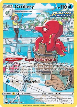 Octillery TG03/TG30 [SWSH09 Brilliant Stars Trainer Gallery]  - Holofoil