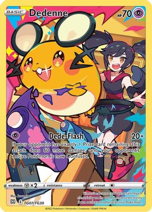 Dedenne TG07/TG30 [SWSH09 Brilliant Stars Trainer Gallery]  - Holofoil