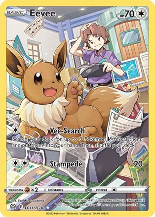 Eevee TG11/TG30 [SWSH09 Brilliant Stars Trainer Gallery]  - Holofoil