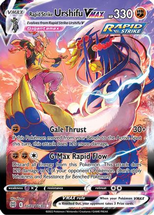 Rapid Strike Urshifu VMAX TG21/TG30 [SWSH09 Brilliant Stars Trainer Gallery]  - Holofoil
