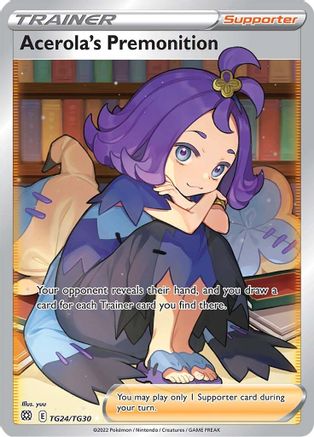 Acerola's Premonition TG24/TG30 [SWSH09 Brilliant Stars Trainer Gallery]  - Holofoil