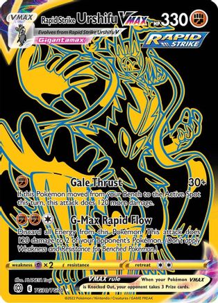 Rapid Strike Urshifu VMAX (Secret) TG30/TG30 [SWSH09 Brilliant Stars Trainer Gallery]  - Holofoil