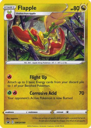 Flapple SWSH189 [SWSH Sword & Shield Promo Cards]  - Holofoil