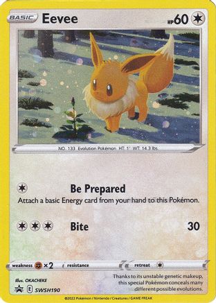 Eevee SWSH190 [SWSH Sword & Shield Promo Cards]  - Holofoil