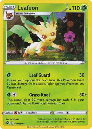 Leafeon SWSH191 [SWSH Sword & Shield Promo Cards]  - Holofoil