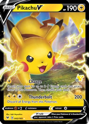 Pikachu V 043/185 [Battle Academy 2022]  - Holofoil