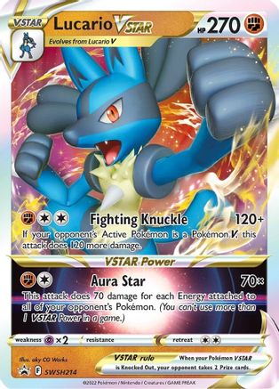 Lucario VSTAR SWSH214 [SWSH Sword & Shield Promo Cards]  - Holofoil