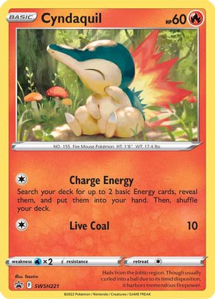 Cyndaquil SWSH221 [SWSH Sword & Shield Promo Cards]  - Holofoil