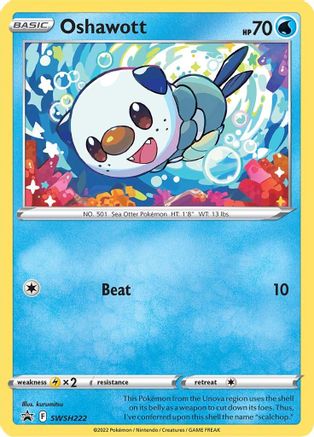 Oshawott SWSH222 [SWSH Sword & Shield Promo Cards]  - Holofoil