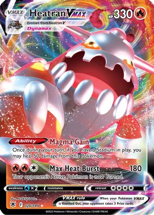 Heatran VMAX 026/189 [SWSH10 Astral Radiance]  - Holofoil