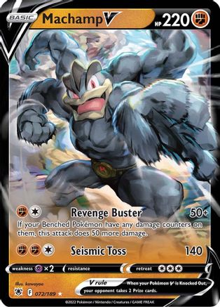 Machamp V 072/189 [SWSH10 Astral Radiance]  - Holofoil