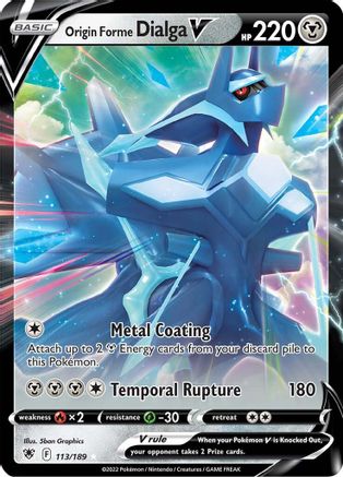 Origin Forme Dialga V 113/189 [SWSH10 Astral Radiance]  - Holofoil
