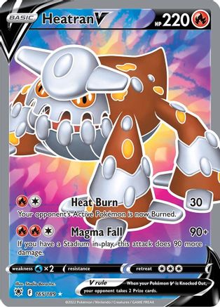 Heatran V (Full Art) 165/189 [SWSH10 Astral Radiance]  - Holofoil