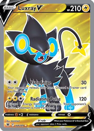 Luxray V (Full Art) 168/189 [SWSH10 Astral Radiance]  - Holofoil