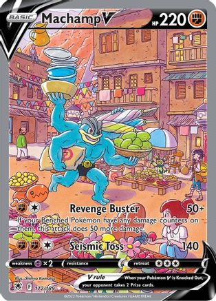 Machamp V (Alternate Full Art) 172/189 [SWSH10 Astral Radiance]  - Holofoil