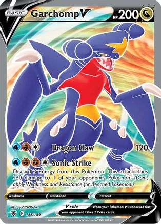 Garchomp V (Full Art) 178/189 [SWSH10 Astral Radiance]  - Holofoil