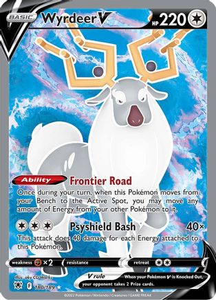 Wyrdeer V (Full Art) 180/189 [SWSH10 Astral Radiance]  - Holofoil