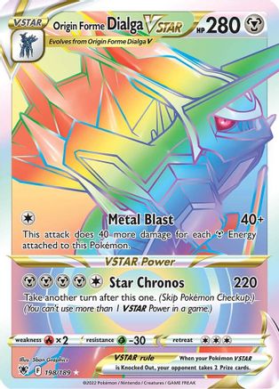 Origin Forme Dialga VSTAR 198/189 [SWSH10 Astral Radiance]  - Holofoil