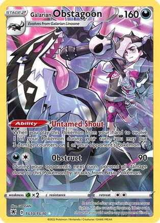 Galarian Obstagoon TG10/TG30 [SWSH10 Astral Radiance Trainer Gallery]  - Holofoil