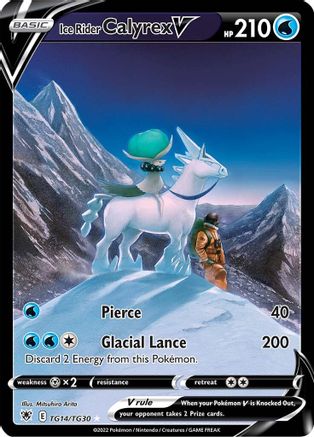 Ice Rider Calyrex V TG14/TG30 [SWSH10 Astral Radiance Trainer Gallery]  - Holofoil