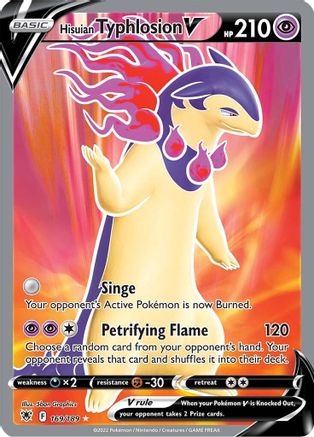 Hisuian Typhlosion V (Full Art) 169/189 [SWSH10 Astral Radiance]  - Holofoil