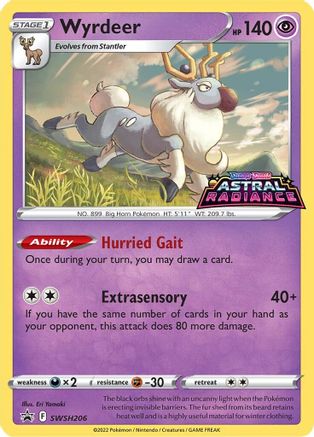 Wyrdeer SWSH206 [SWSH Sword & Shield Promo Cards]  - Holofoil