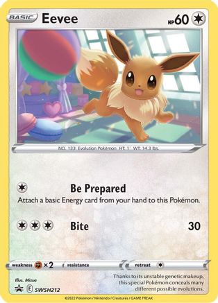 Eevee SWSH212 [SWSH Sword & Shield Promo Cards]  - Holofoil