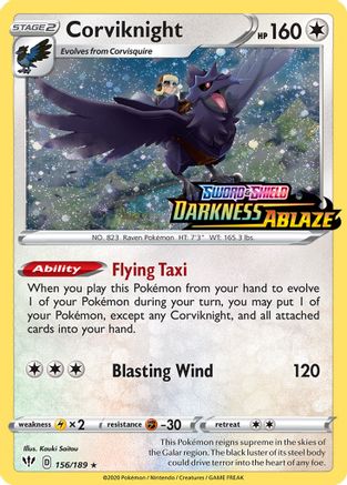 Corviknight 156/189 [Miscellaneous Cards & Products]  - Holofoil