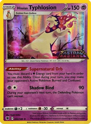 Hisuian Typhlosion 052/189 [Miscellaneous Cards & Products]  - Holofoil