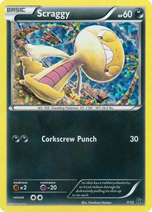 Scraggy 007/12 [McDonalds Promos 2016]  - Holofoil