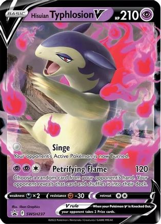 Hisuian Typhlosion V SWSH237 [SWSH Sword & Shield Promo Cards]  - Holofoil