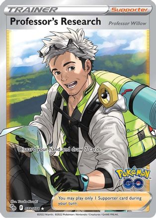 Professor's Research (Full Art) 078/078 [Pokemon GO]  - Holofoil