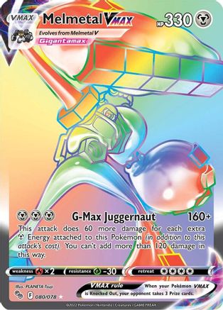 Melmetal VMAX (Secret) 080/078 [Pokemon GO]  - Holofoil