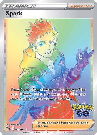 Spark (Secret) 085/078 [Pokemon GO]  - Holofoil