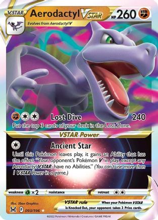 Aerodactyl VSTAR 093/196 [SWSH11 Lost Origin]  - Holofoil