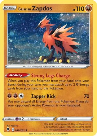 Galarian Zapdos 082/203 [Miscellaneous Cards & Products]