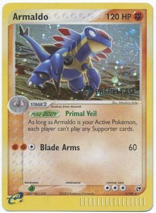 Armaldo 001/100 [Miscellaneous Cards & Products]  - Holofoil