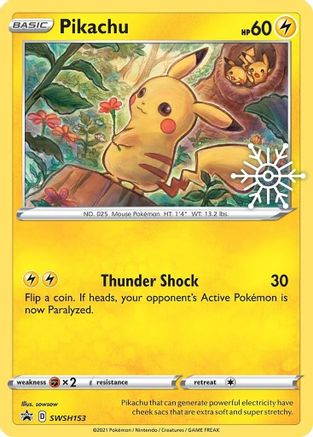 Pikachu SWSH153 [SWSH Sword & Shield Promo Cards]  - Holofoil