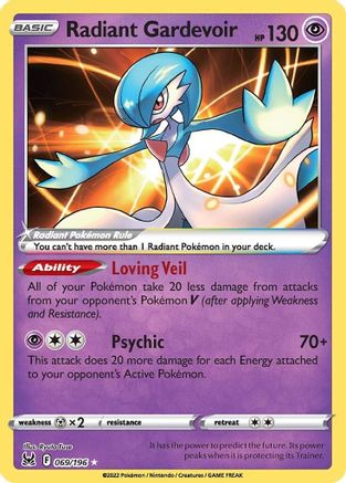 Radiant Gardevoir 069/196 [SWSH11 Lost Origin]  - Holofoil