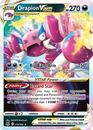 Drapion VSTAR 119/196 [SWSH11 Lost Origin]  - Holofoil