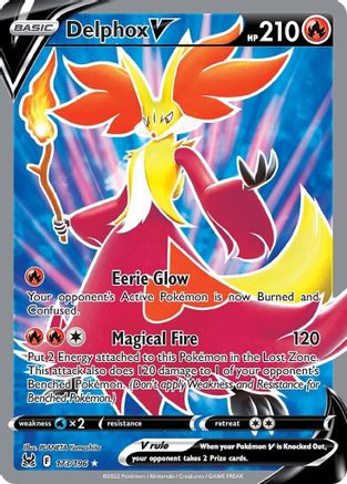 Delphox V (Full Art) 173/196 [SWSH11 Lost Origin]  - Holofoil