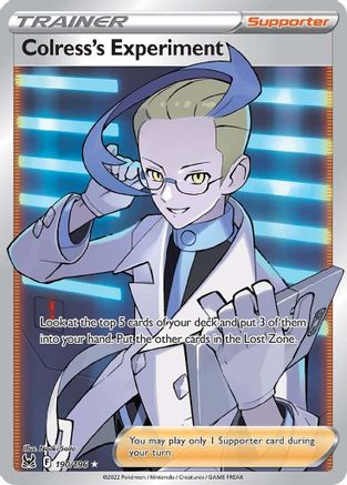 Colress's Experiment (Full Art) 190/196 [SWSH11 Lost Origin]  - Holofoil