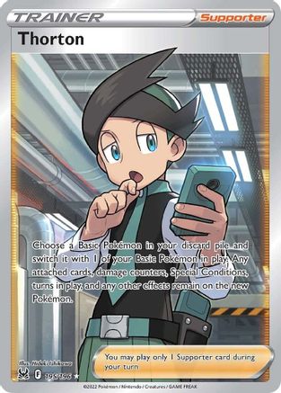 Thorton (Full Art) 195/196 [SWSH11 Lost Origin]  - Holofoil