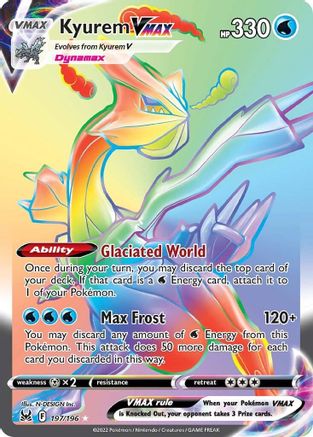 Kyurem VMAX (Secret) 197/196 [SWSH11 Lost Origin]  - Holofoil