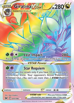 Giratina VSTAR (201) (Secret) 201/196 [SWSH11 Lost Origin]  - Holofoil